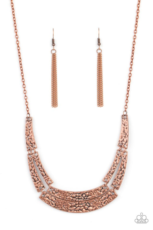 Stick To The ARTIFACTS - Copper - Paparazzi Necklace Image
