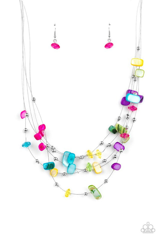 Prismatic Pebbles - Multi - Paparazzi Necklace Image