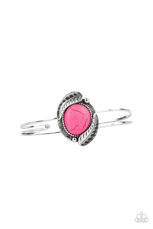 Living Off The BANDLANDS - Pink - Paparazzi Bracelet Image