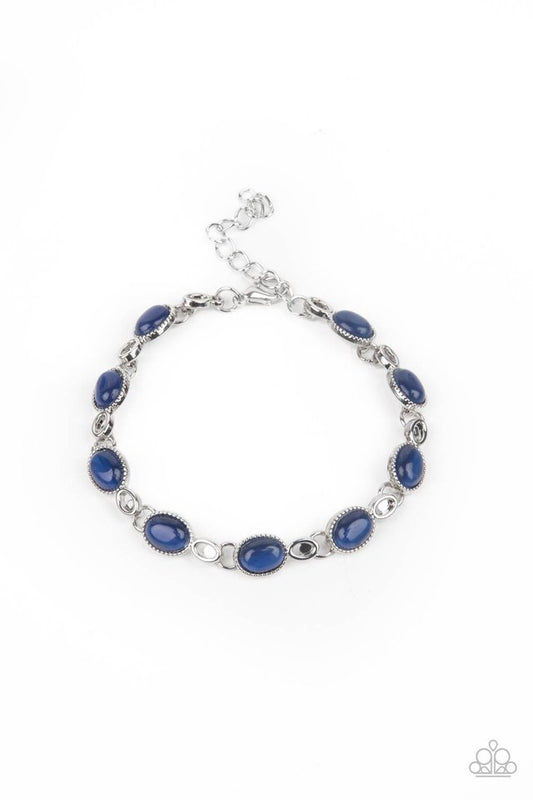 Blissfully Beaming - Blue - Paparazzi Bracelet Image