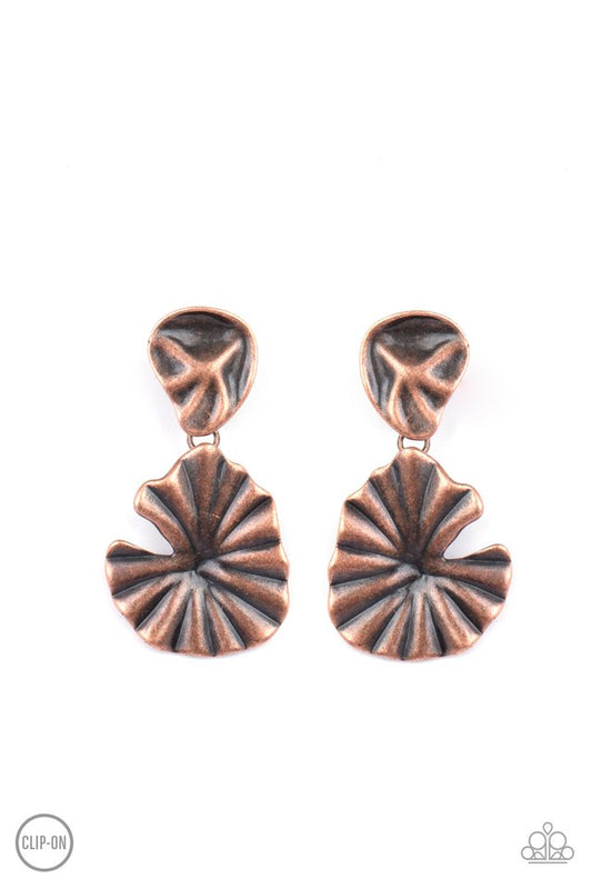 Empress Of The Amazon - Copper - Paparazzi Earring Image