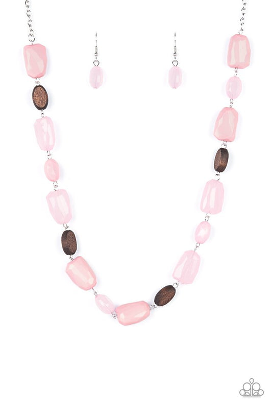 Meadow Escape - Pink - Paparazzi Necklace Image