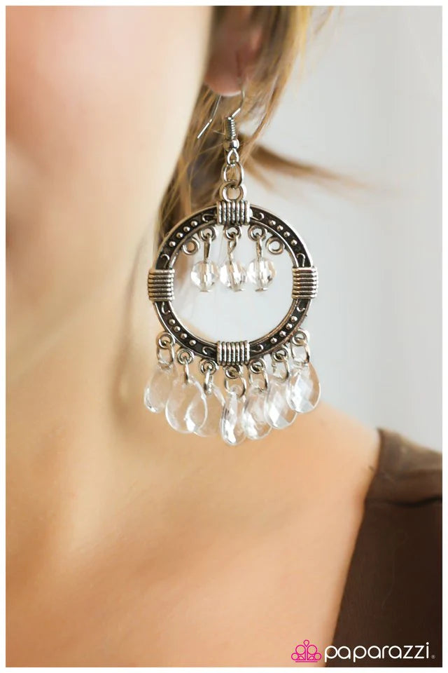 Pendiente Paparazzi ~ Cha-Cha-Cha - Blanco