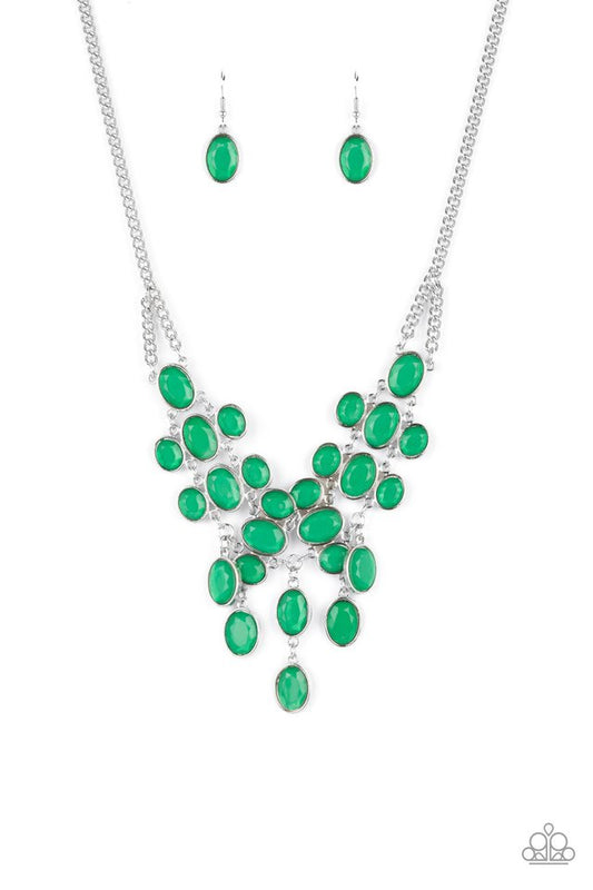 Serene Gleam - Green - Paparazzi Necklace Image