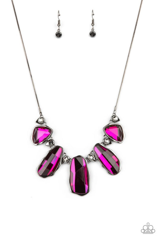 Cosmic Cocktail - Pink - Paparazzi Necklace Image