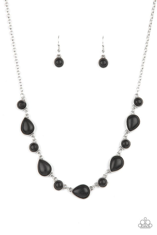 Heavenly Teardrops - Black - Paparazzi Necklace Image