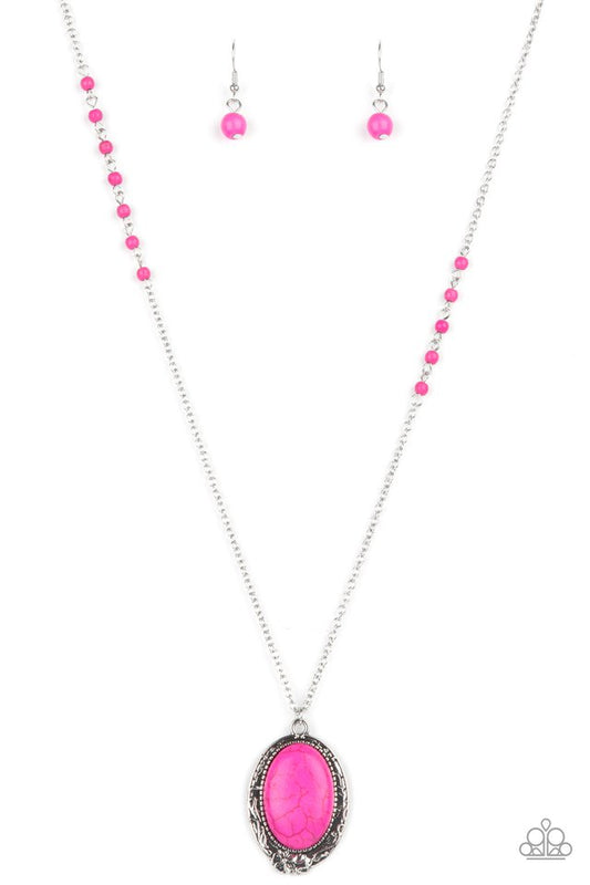 Plateau Paradise - Pink - Paparazzi Necklace Image