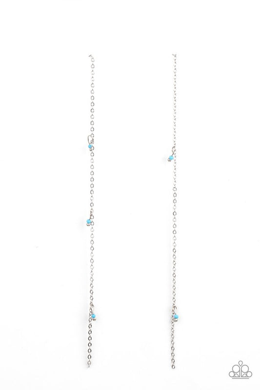 ​Dauntlessly Dainty - Blue - Paparazzi Earring Image