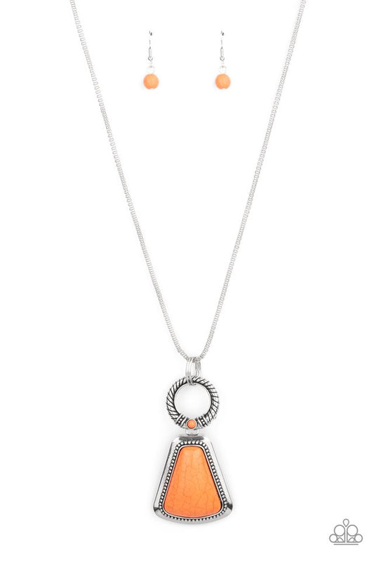 Stone Prairies - Orange - Paparazzi Necklace Image