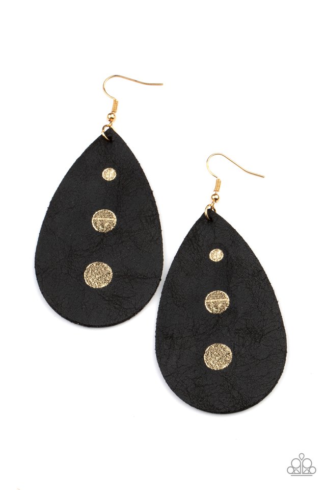 Rustic Torrent - Black - Paparazzi Earring Image