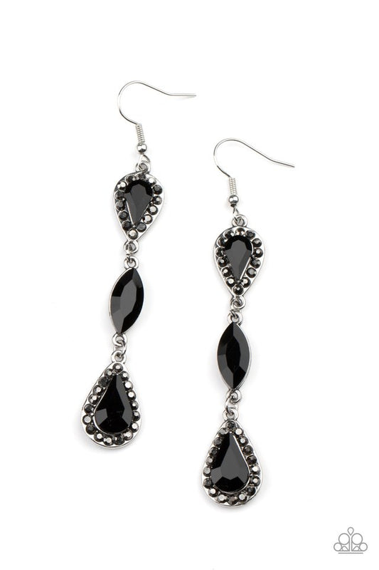 Test of TIMELESS - Black - Paparazzi Earring Image