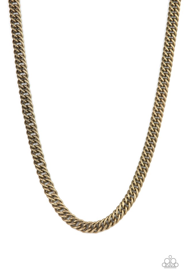 Winners Circle - Brass - Paparazzi Necklace Image