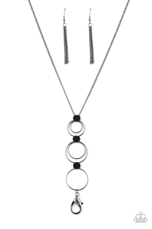 ​​Join The Circle - Black - Paparazzi Necklace Image