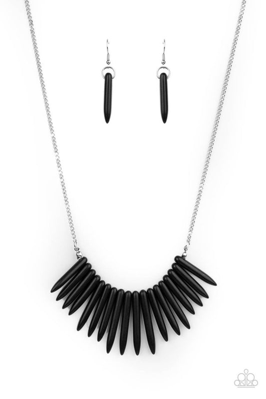 Exotic Edge - Black - Paparazzi Necklace Image