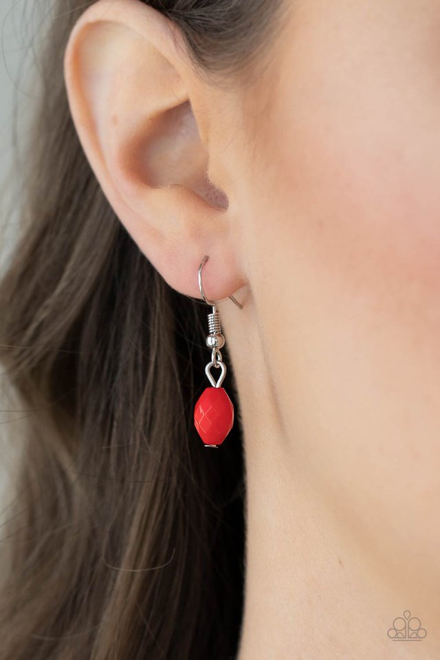 ​​Day Trip Delights - Red - Paparazzi Necklace Image