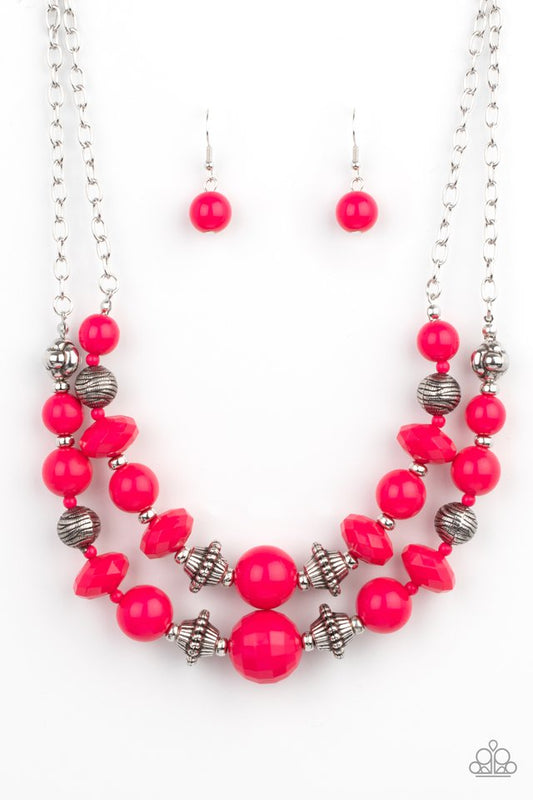 Upscale Chic - Pink - Paparazzi Necklace Image