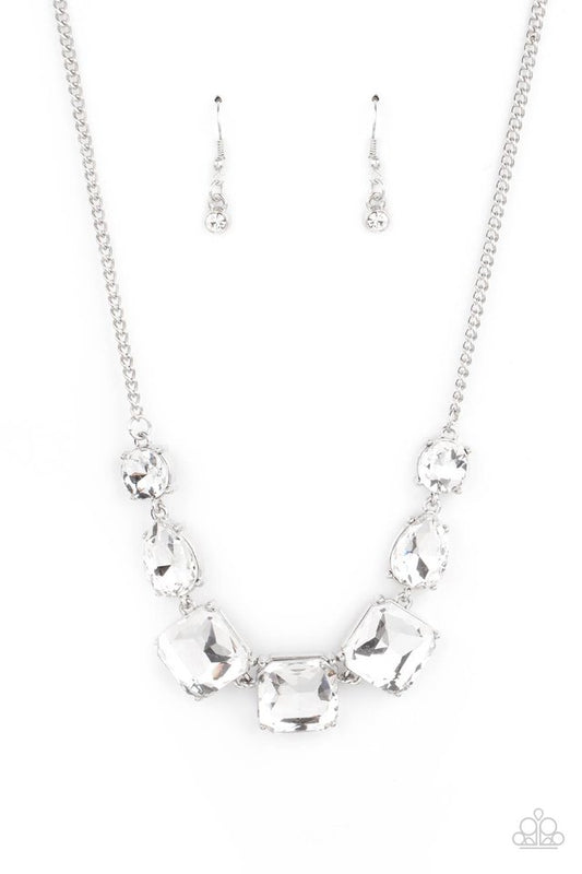 Unfiltered Confidence - White - Paparazzi Necklace Image