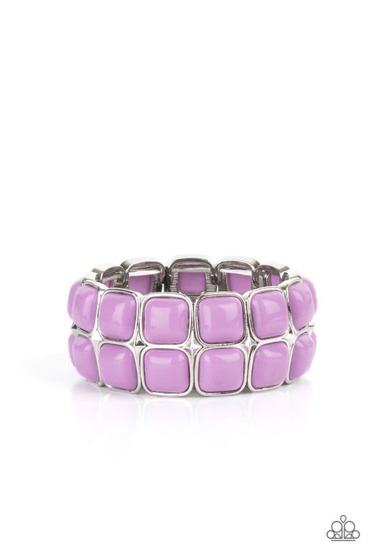 Double The DIVA-ttitude - Purple - Paparazzi Bracelet Image