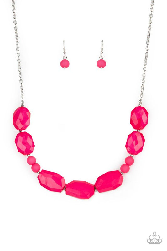 Melrose Melody - Pink - Paparazzi Necklace Image