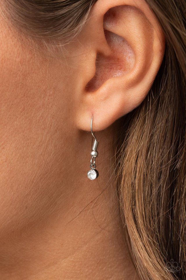 ​Ode To Mom - White - Paparazzi Necklace Image