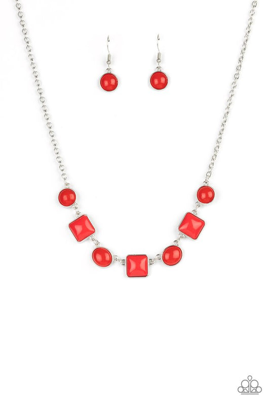 ​Trend Worthy - Red - Paparazzi Necklace Image
