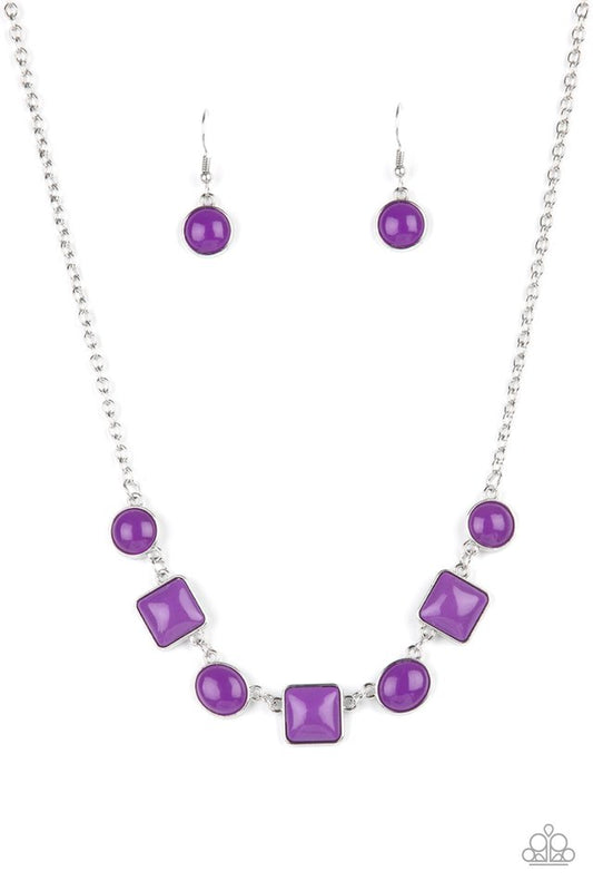 Trend Worthy - Purple - Paparazzi Necklace Image