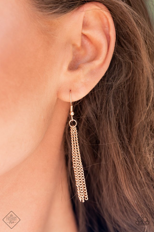 ​KNOT All There - Gold - Paparazzi Necklace Image