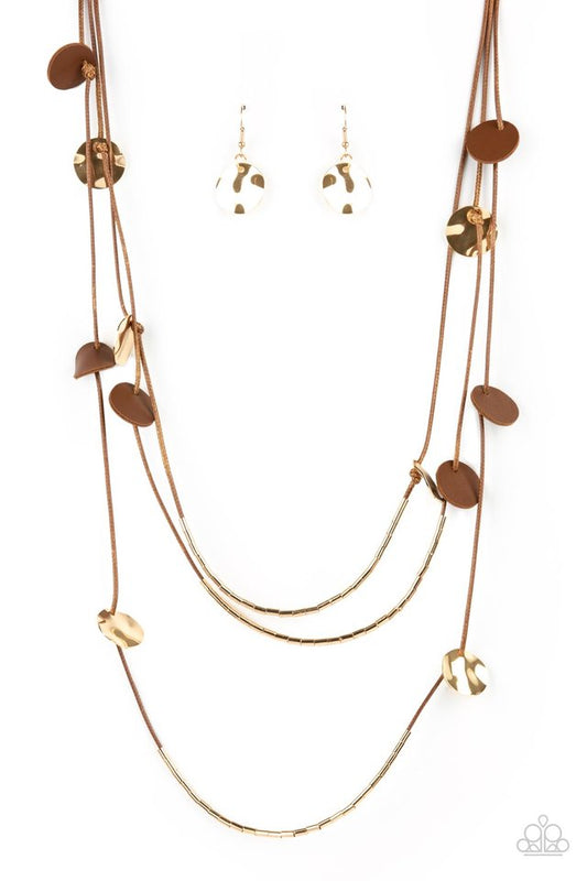 Alluring Luxe - Brown - Paparazzi Necklace Image