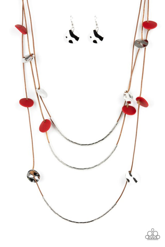 ​Alluring Luxe - Red - Paparazzi Necklace Image