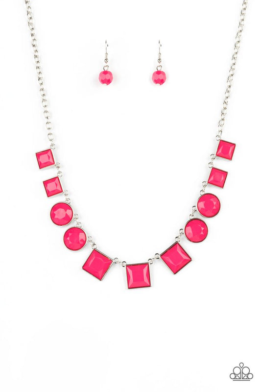 Tic Tac TREND - Pink - Paparazzi Necklace Image