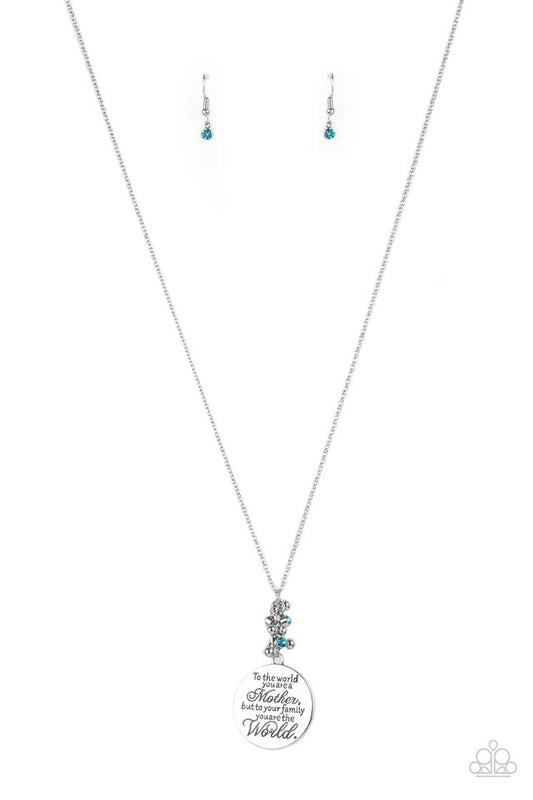 Maternal Blessings - Blue - Paparazzi Necklace Image