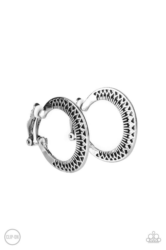 Moon Child Charisma - Silver - Paparazzi Earring Image