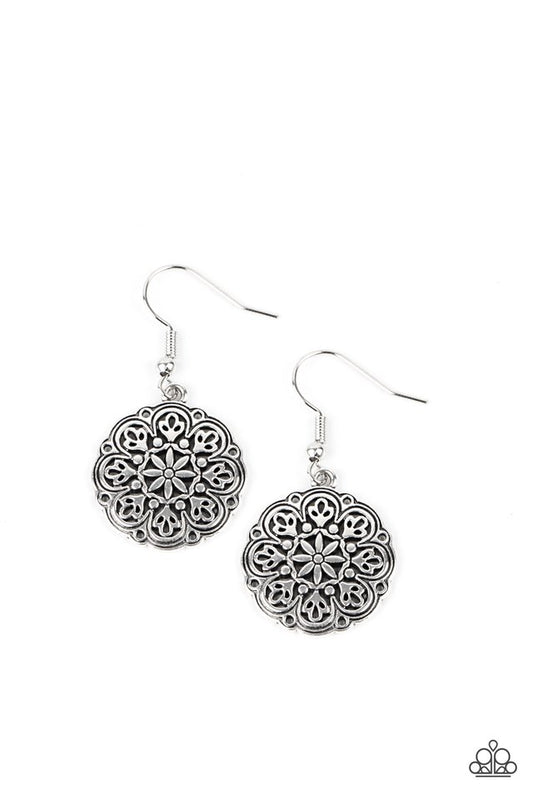 Gallery Garden - Silver - Paparazzi Earring Image
