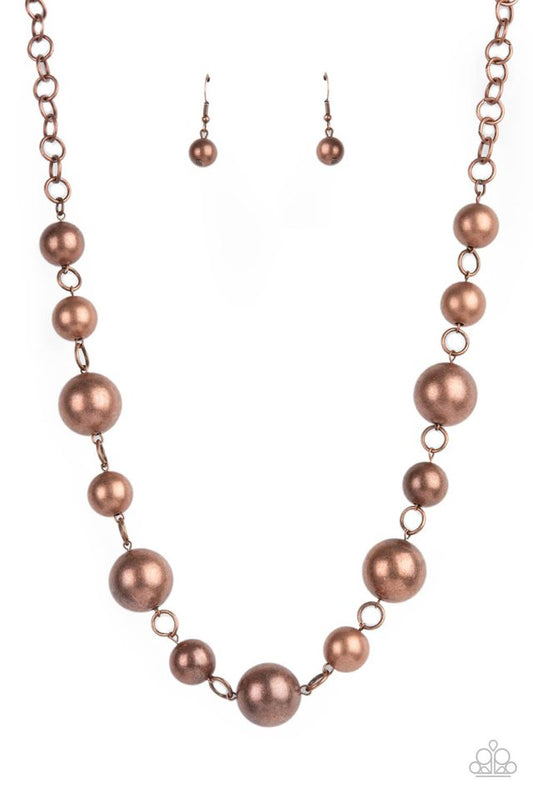 Commanding Composure - Copper - Paparazzi Necklace Image
