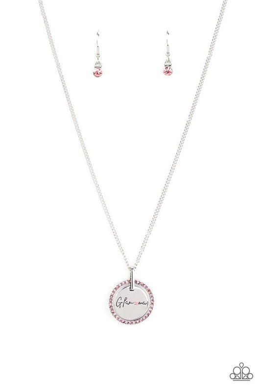 Glam-ma Glamorous - Pink - Paparazzi Necklace Image