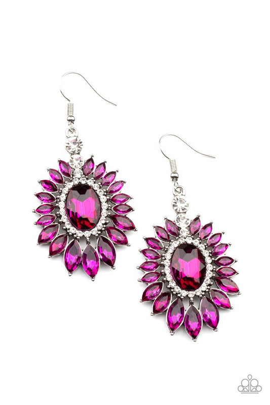 Big Time Twinkle - Pink - Paparazzi Earring Image