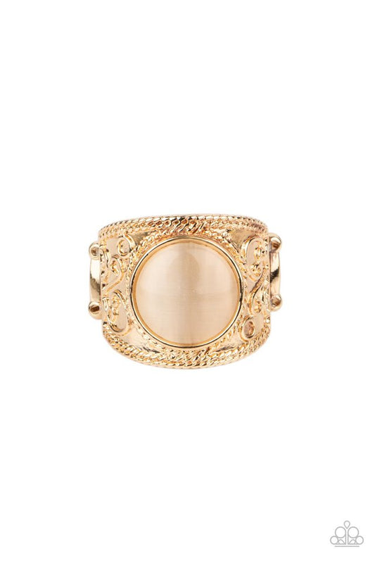 Blooming Enchantment - Gold - Paparazzi Ring Image