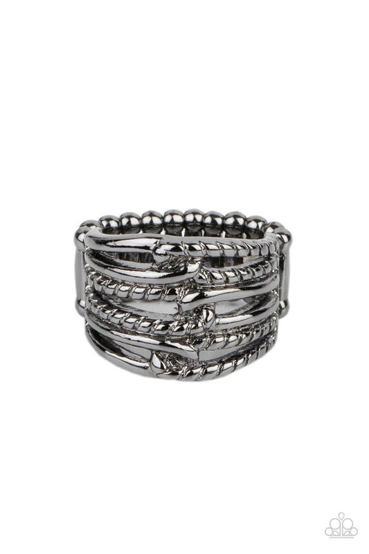 Crossing Signals - Black - Paparazzi Ring Image