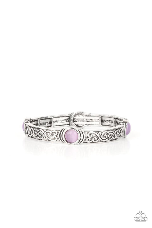 Ethereally Enchanting - Purple - Paparazzi Bracelet Image