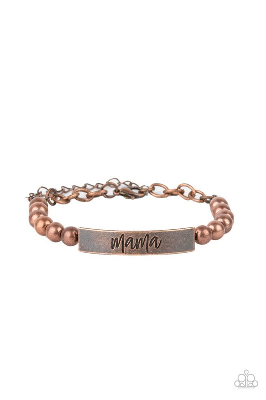 Mom Squad - Copper - Paparazzi Bracelet Image