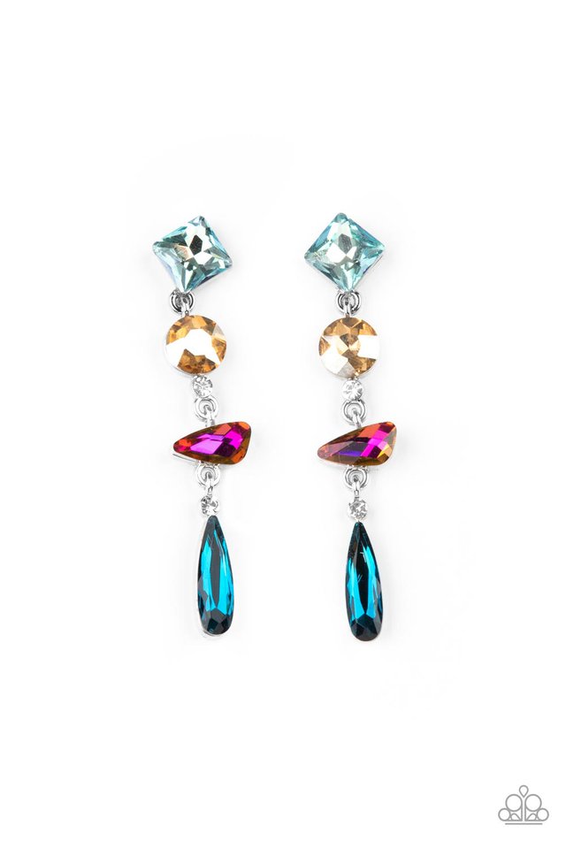 Rock Candy Elegance - Multi - Paparazzi Earring Image
