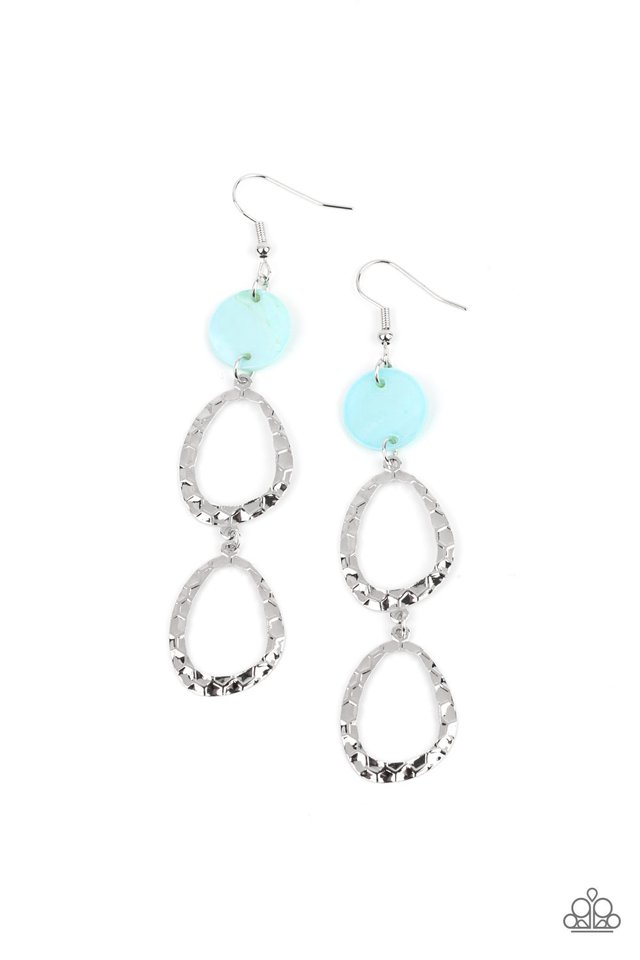 Surfside Shimmer - Blue - Paparazzi Earring Image