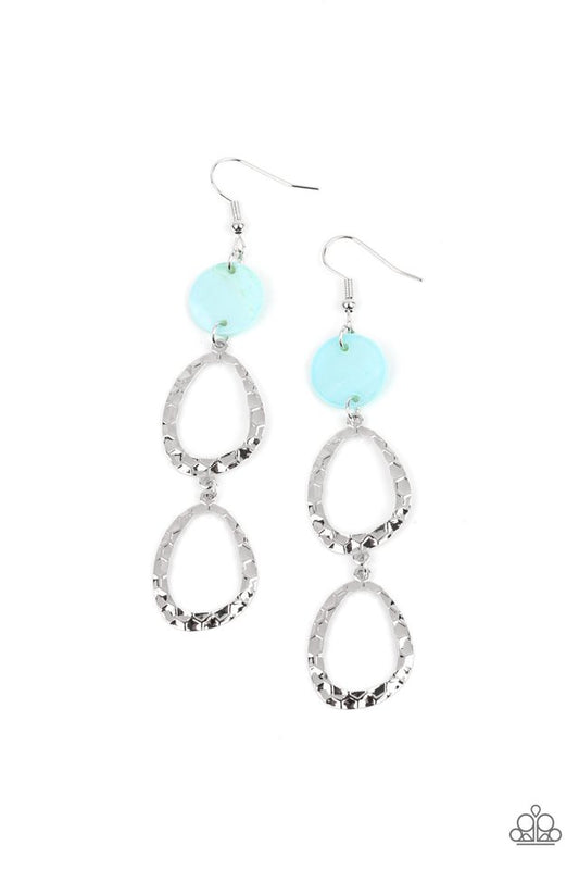 Surfside Shimmer - Blue - Paparazzi Earring Image