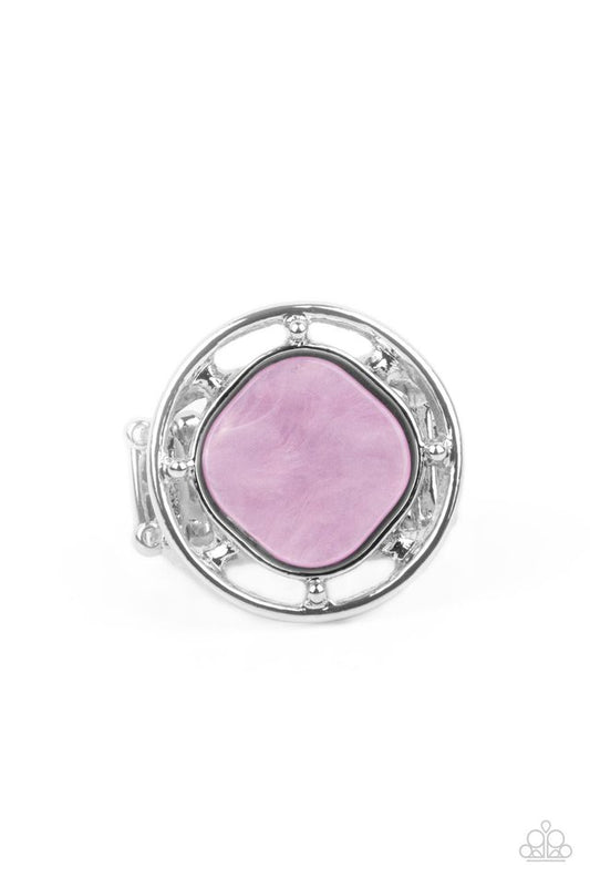 Encompassing Pearlescence - Purple - Paparazzi Ring Image