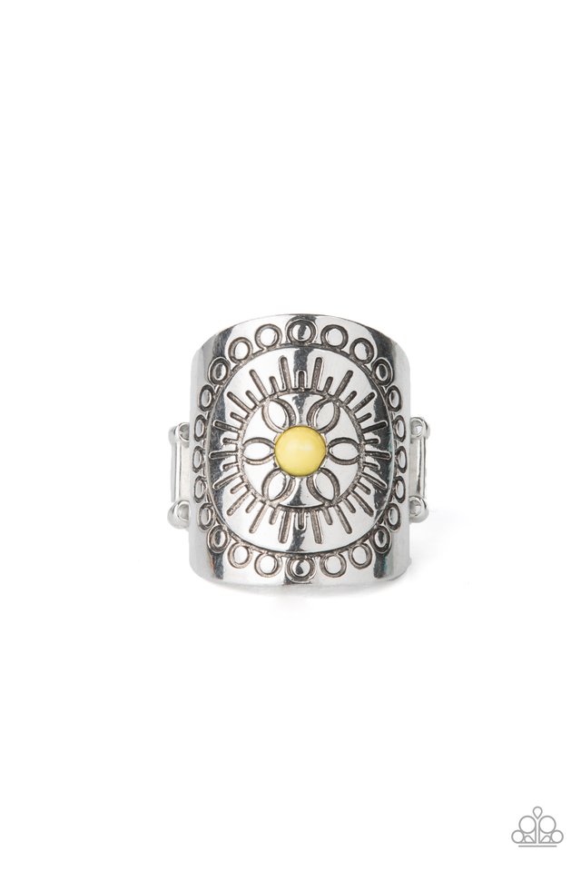 āRadiating Whimsy - Yellow - Paparazzi Ring Image