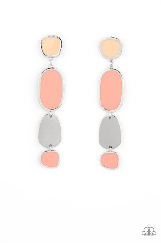 All Out Allure - Orange - Paparazzi Earring Image