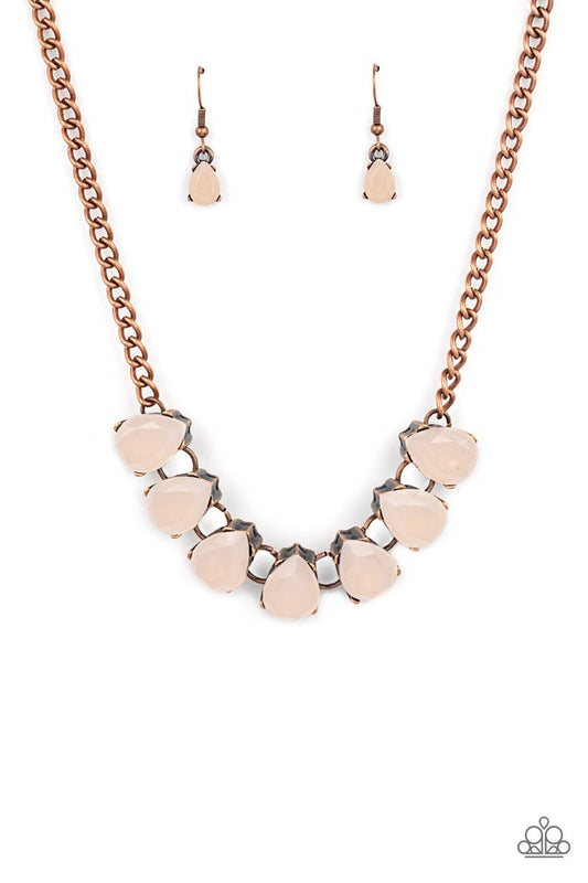 Above The Clouds - Copper - Paparazzi Necklace Image