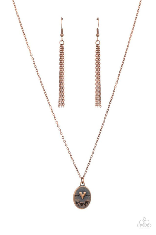 They Call Me Mama - Copper - Paparazzi Necklace Image