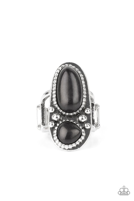 Magical Mesas - Black - Paparazzi Ring Image