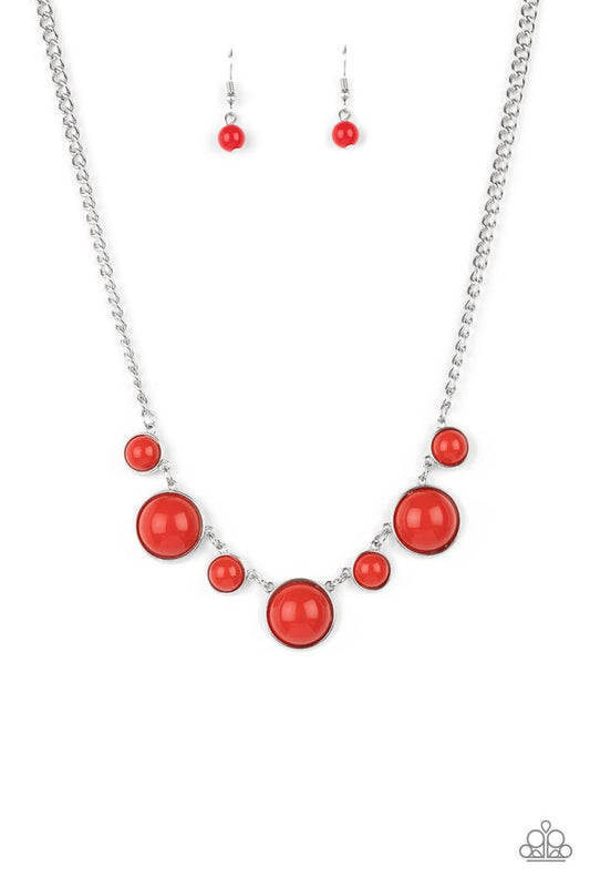 Prismatically POP-tastic - Red - Paparazzi Necklace Image